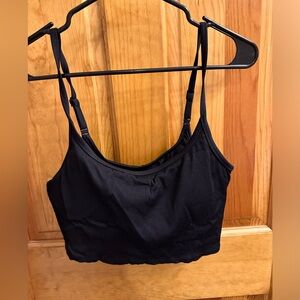 Aerie ribbed, cropped swim top